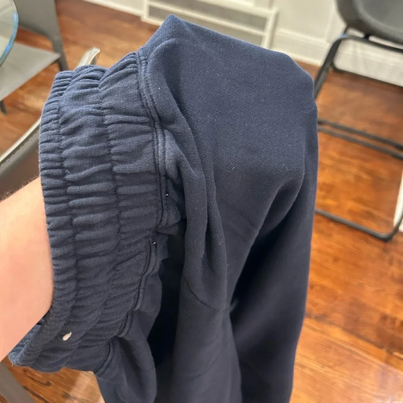 Frame Wide Leg Sweatpants Dark Navy - Picture 6 of 7